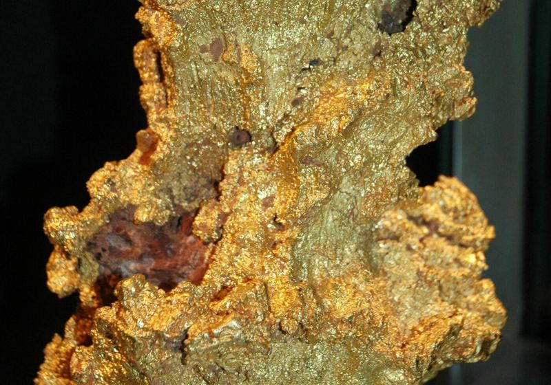 A rough alluvial gold nugget