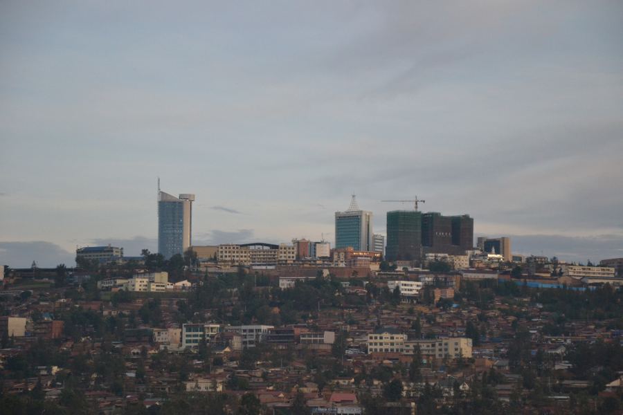 Downtown Kigali photographed in October 2012